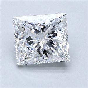Picture of Natural Diamond 2.00 Carats, Princess with  Cut, D Color, SI1 Clarity and Certified by GIA