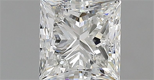 Picture of Natural Diamond 1.00 Carats, Princess with  Cut, H Color, VS2 Clarity and Certified by GIA