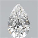 Natural Diamond 0.50 Carats, Pear with  Cut, E Color, VS1 Clarity and Certified by GIA