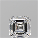 Natural Diamond 1.21 Carats, Asscher with  Cut, F Color, SI1 Clarity and Certified by GIA