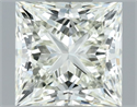 Natural Diamond 1.01 Carats, Princess with  Cut, J Color, VVS2 Clarity and Certified by IGI