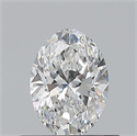 Natural Diamond 0.50 Carats, Oval with  Cut, E Color, VS1 Clarity and Certified by GIA