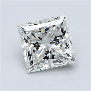 Foto Diamante Natural 1.02 quilates, Princesa , Color H, claridad VS1 y certificado GIA de