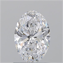 Natural Diamond 1.06 Carats, Oval with  Cut, D Color, VS1 Clarity and Certified by GIA