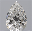 Diamante Natural 0.41 quilates, De pera , Color E, claridad IF y certificado GIA