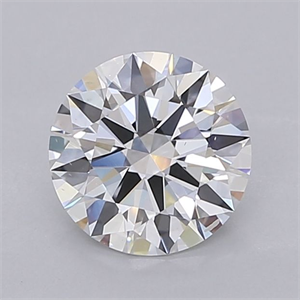Picture of Lab Grown Diamond 1.41 Carats, Round with Ideal Cut, D Color, VS2 Clarity and Certified by IGI