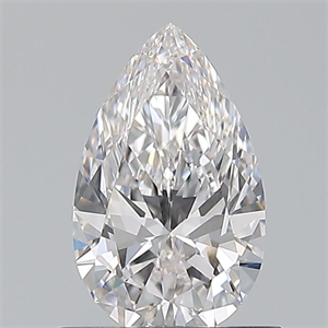 Picture of Natural Diamond 0.75 Carats, Pear with  Cut, E Color, VVS1 Clarity and Certified by GIA