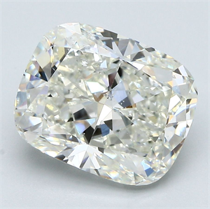 Picture of Natural Diamond 4.06 Carats, Cushion with  Cut, J Color, SI1 Clarity and Certified by GIA