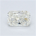 Natural Diamond 0.71 Carats, Radiant with  Cut, J Color, SI1 Clarity and Certified by GIA