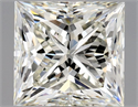 Natural Diamond 1.20 Carats, Princess with  Cut, K Color, VVS2 Clarity and Certified by GIA