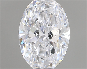 Foto Diamante Natural 0.41 quilates, Ovalado , Color D, claridad SI1 y certificado GIA de