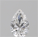 Diamante Natural 0.50 quilates, De pera , Color E, claridad VVS1 y certificado GIA