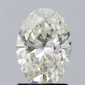 Picture of Natural Diamond 1.51 Carats, Oval with  Cut, J Color, I1 Clarity and Certified by GIA