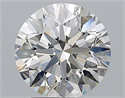 Natural Diamond 2.50 Carats, Round with Excellent Cut, G Color, VS1 Clarity and Certified by GIA