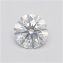 Natural Diamond 0.58 Carats, Round with Excellent Cut, H Color, SI2 Clarity and Certified by IGI