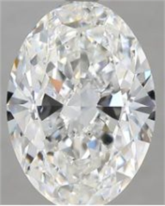Foto Diamante Natural 3.51 quilates, Ovalado , Color G, claridad SI1 y certificado GIA de