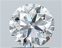 Natural Diamond 1.01 Carats, Round with Very Good Cut, F Color, SI1 Clarity and Certified by GIA