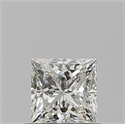 Natural Diamond 0.63 Carats, Princess with  Cut, J Color, VS1 Clarity and Certified by GIA