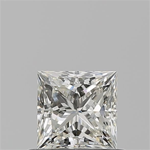 Picture of Natural Diamond 0.63 Carats, Princess with  Cut, J Color, VS1 Clarity and Certified by GIA