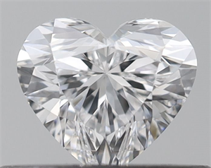 Picture of Natural Diamond 0.30 Carats, Heart with  Cut, D Color, IF Clarity and Certified by GIA