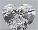 Natural Diamond 0.30 Carats, Heart with  Cut, D Color, VS1 Clarity and Certified by GIA