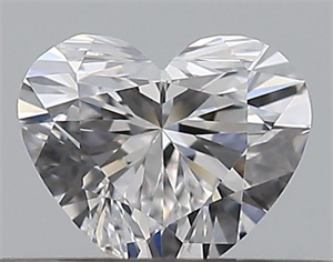 Picture of Natural Diamond 0.30 Carats, Heart with  Cut, D Color, VS1 Clarity and Certified by GIA