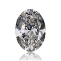 Natural Diamond 0.51 Carats, Oval with  Cut, F Color, SI1 Clarity and Certified by GIA