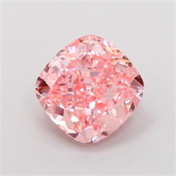Picture of Lab Grown Diamond 2.38 Carats, CUSHION MODIFIED with  Cut, Fancy Vivid Pink Color, VVS1 Clarity and Certified by IGI