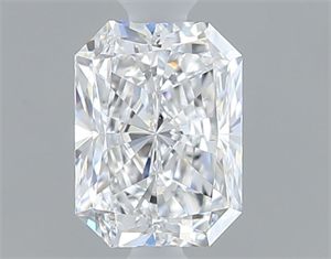 Picture of Natural Diamond 0.50 Carats, Radiant with  Cut, D Color, VS1 Clarity and Certified by GIA