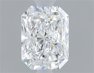 Picture of Natural Diamond 0.50 Carats, Radiant with  Cut, D Color, VS1 Clarity and Certified by GIA