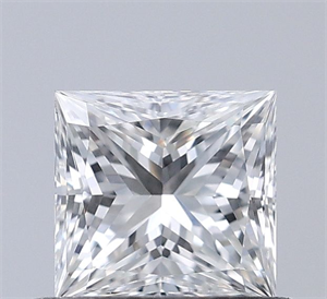 Picture of Natural Diamond 0.50 Carats, Princess with  Cut, H Color, VVS2 Clarity and Certified by GIA