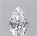Natural Diamond 0.73 Carats, Pear with  Cut, D Color, VS2 Clarity and Certified by GIA