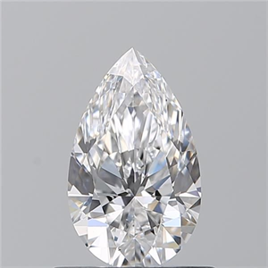 Picture of Natural Diamond 0.73 Carats, Pear with  Cut, D Color, VS2 Clarity and Certified by GIA