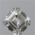Natural Diamond 0.91 Carats, Asscher with  Cut, J Color, VS1 Clarity and Certified by GIA