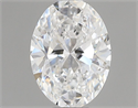 Natural Diamond 0.50 Carats, Oval with  Cut, E Color, SI2 Clarity and Certified by GIA