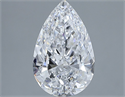 Diamante Natural 1.86 quilates, De pera , Color D, claridad VS2 y certificado GIA