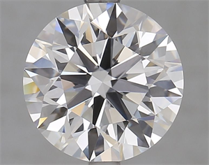 Picture of Lab Grown Diamond 2.60 Carats, Round with Ideal Cut, D Color, IF Clarity and Certified by IGI