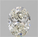 Natural Diamond 1.20 Carats, Oval with  Cut, K Color, VVS1 Clarity and Certified by GIA