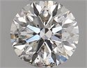 Natural Diamond 0.42 Carats, Round with Excellent Cut, I Color, SI2 Clarity and Certified by IGI