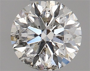Picture of Natural Diamond 0.42 Carats, Round with Excellent Cut, I Color, SI2 Clarity and Certified by IGI