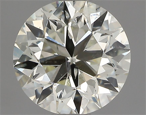 Picture of Natural Diamond 0.70 Carats, Round with Very Good Cut, L Color, SI2 Clarity and Certified by GIA