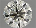 Natural Diamond 0.70 Carats, Round with Very Good Cut, L Color, SI2 Clarity and Certified by GIA