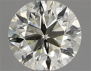 Picture of Natural Diamond 0.70 Carats, Round with Very Good Cut, L Color, SI2 Clarity and Certified by GIA