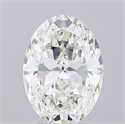 Natural Diamond 3.01 Carats, Oval with  Cut, I Color, VS1 Clarity and Certified by GIA