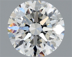 Picture of Natural Diamond 0.71 Carats, Round with Very Good Cut, H Color, VVS2 Clarity and Certified by GIA