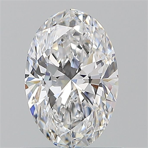 Picture of Natural Diamond 0.90 Carats, Oval with  Cut, D Color, VVS2 Clarity and Certified by GIA