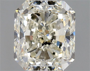 Picture of Natural Diamond 0.91 Carats, Radiant with  Cut, L Color, SI2 Clarity and Certified by GIA