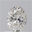 Natural Diamond 0.40 Carats, Oval with  Cut, G Color, SI2 Clarity and Certified by GIA