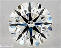 Natural Diamond 0.57 Carats, Round with Excellent Cut, I Color, VVS2 Clarity and Certified by GIA