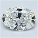 Natural Diamond 5.02 Carats, Oval with  Cut, H Color, VS1 Clarity and Certified by GIA